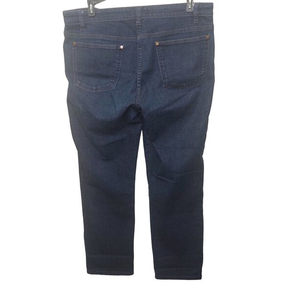 Eileen Fisher Women's Jeans Size 12 RN78121 CA34460 Dark Wash~Stretch - Picture 2 of 8